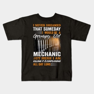 Grumpy Old Mechanic Kids T-Shirt